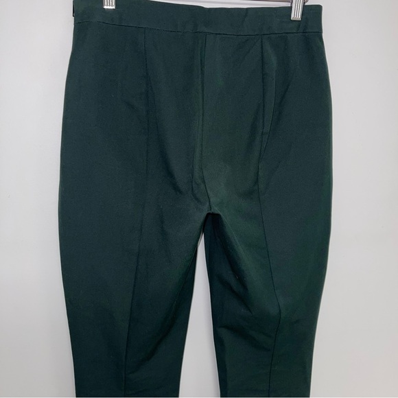Everlane Pant Women's Size 8 US Dark Forest Green Stretch Cotton "The Side-Zip" - Picture 10 of 15
